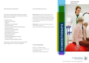 Schmerztherapieflyer zum Download - St. Joseph-Hospital ...