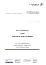 weiterbildungskonzept facharzt plastische und ästhetische chirurgie