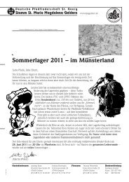 Sommerlager 2011 – im Münsterland - DPSG Geldern