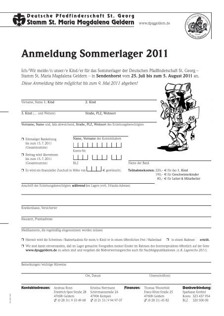 Sommerlager 2011 – im Münsterland - DPSG Geldern