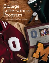 College Letterwinner Program - Jostens