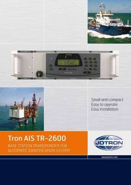 Brochure Tron AIS TR 2600 Base Station.pdf - Jotron