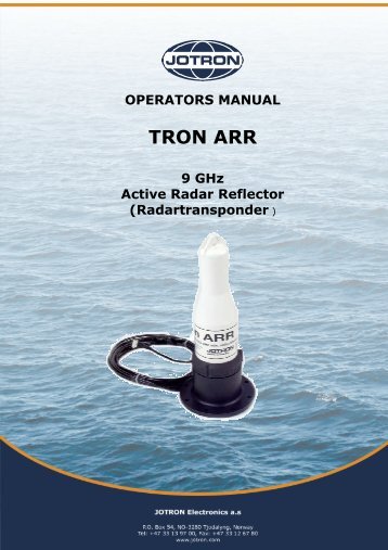 Users Manual Tron ARR.pdf - Jotron