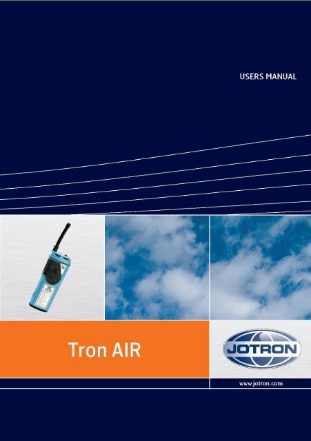 Users Manual Tron AIR.pdf - Jotron