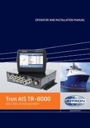 Operator and Installation Manual Tron AIS TR-8000.pdf - Jotron