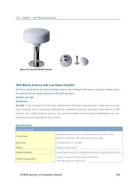 Operator and Installation Manual Tron AIS TR-8000.pdf - Jotron