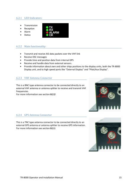 Operator and Installation Manual Tron AIS TR-8000.pdf - Jotron