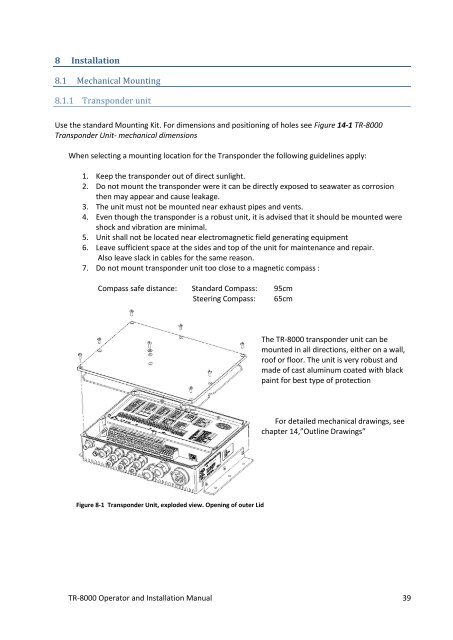 Operator and Installation Manual Tron AIS TR-8000.pdf - Jotron