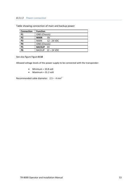 Operator and Installation Manual Tron AIS TR-8000.pdf - Jotron