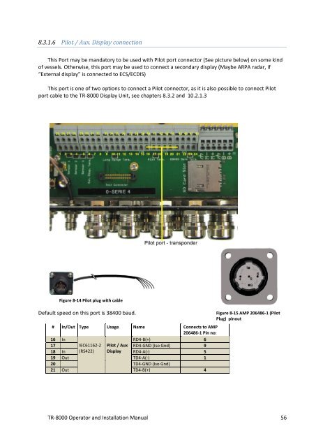 Operator and Installation Manual Tron AIS TR-8000.pdf - Jotron