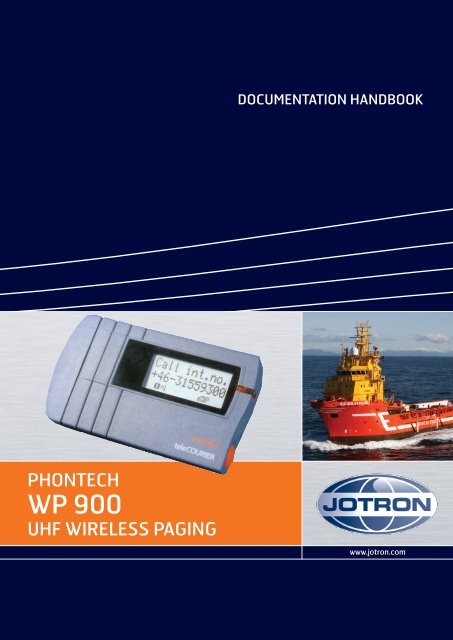 Users Manual Wp 900 Uhf Pdf Jotron