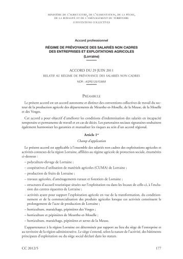 Entreprises et exploitations agricoles (Lorraine ... - Journal Officiel