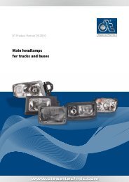 Main headlamps for trucks and buses - Dieseltechnic.com