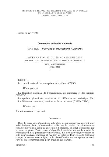Avenant nÂ° 13 du 20 novembre 2008 - Journal Officiel