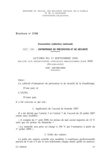 PrÃ©vention et sÃ©curitÃ© (entreprises [Guadeloupe]) - Journal Officiel