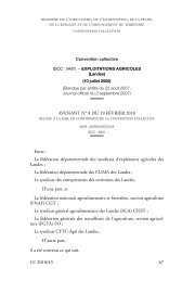 Exploitations agricoles (Landes) : Avenant nÂ° 8 du ... - Journal Officiel