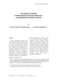The Impact of Ethical Considerations in Purchase Behavior: a ...