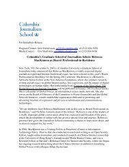 Download release - Columbia University Graduate School of ...