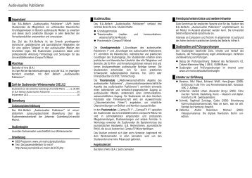 Flyer - Johannes Gutenberg-Universität Mainz