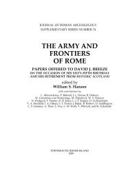the army and frontiers of rome - Journal of Roman Archaeology