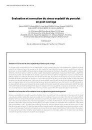 Evaluation et correction du stress oxydatif du porcelet en post-sevrage