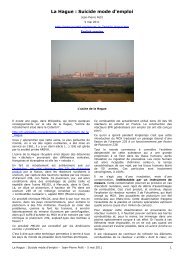 La Hague : Suicide mode d'emploi - Petit, Jean-Pierre