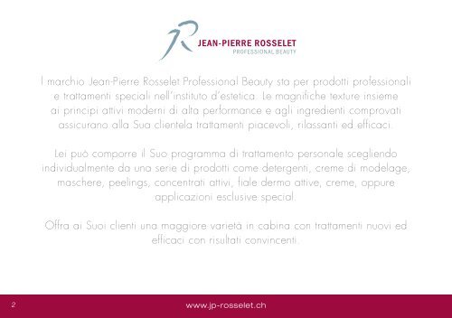 JPR Professional Beauty - Jean-Pierre Rosselet Cosmetics AG