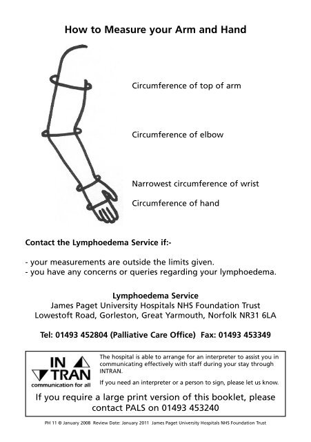 Hand Measurement Chart