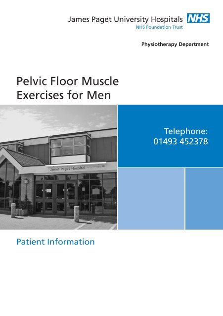 Pelvic Floor Exercise Men leaflet - James Paget University Hospitals