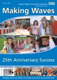 Making Waves October 07 - James Paget University Hospitals