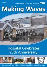 Making Waves July 07 - James Paget University Hospitals