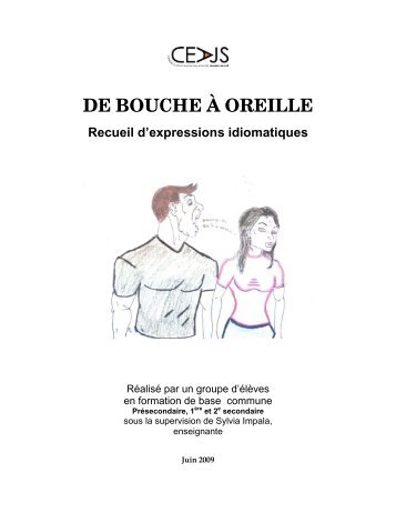 De bouche à oreille : recueil d'expressions idiomatique