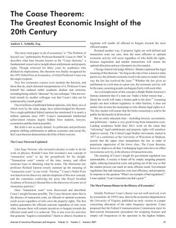 an overview of the coase theorem in economy Property rights and corporate finance general proposition developed by coase,”4 and “almost identical to the coase theorem, a historical overview,. an overview of the coase theorem in economy Property rights and corporate finance general proposition developed by coase,”4 and “almost identical to the coase theorem, a historical overview,.