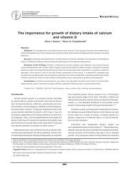 The importance for growth of dietary intake of calcium and vitamin D