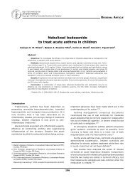 Nebulized budesonide to treat acute asthma in children - SciELO