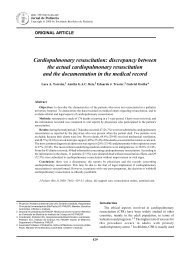 Cardiopulmonary resuscitation - Jornal de Pediatria