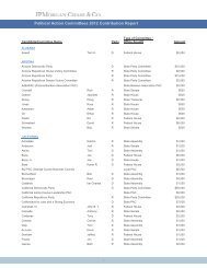 2012 PAC Contributions - JPMorgan Chase