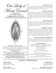 Our Lady of Mount Carmel - John Patrick Publishing Company