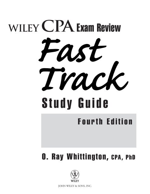 wiley cpa exam review 2011