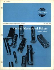 Collins Bulletin 1031A, Mechanical Filters (200 DPI, Color PDF, 4.7 ...