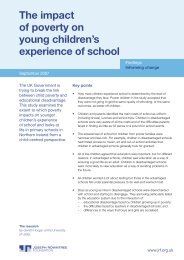 The impact of poverty on young children's experience of school ...