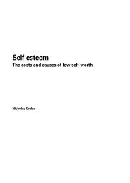Self-esteem: The costs and causes of low self-worth - ResearchGate