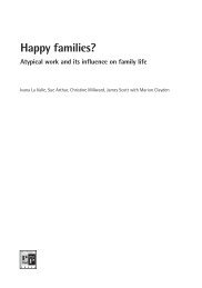 Happy Families? Atypical work and its influence on family life