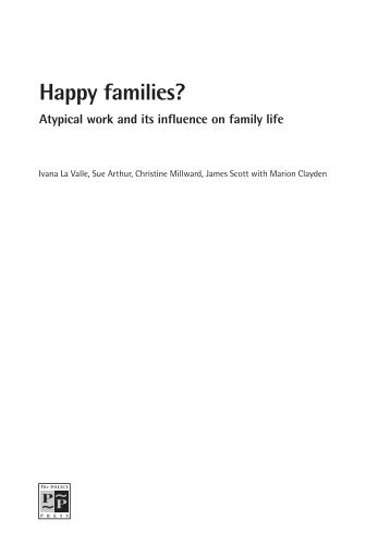 Happy Families? Atypical work and its influence on family life