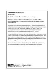 Community participation - Joseph Rowntree Foundation