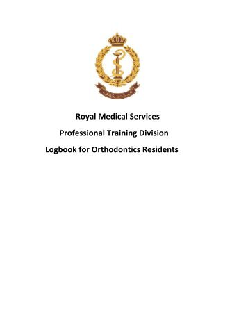 Logbook for Orthodontics Residents