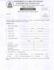 ADMISSION FORM - Janardan Rai Nagar Rajasthan Vidhyapeeth ...