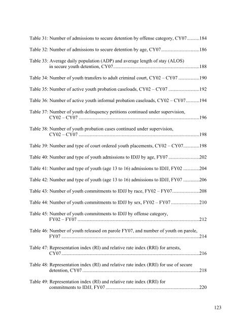 Juvenile Justice System and Risk Factor Data - Illinois Criminal ...