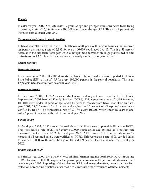 Juvenile Justice System and Risk Factor Data - Illinois Criminal ...