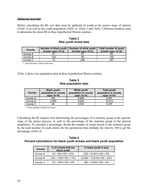 Juvenile Justice System and Risk Factor Data - Illinois Criminal ...